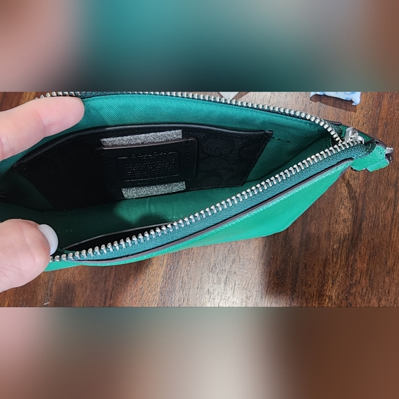 COACH Pouch Bag With Signature Canvas - Picture 14 of 15